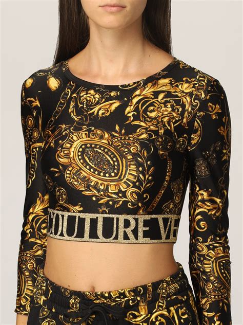 versace jeans couture tops